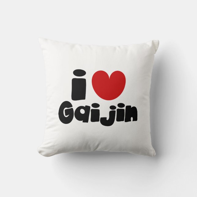 Cojín Decorativo i heart Gaijin (Anverso)