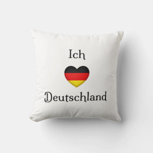 Cojín Decorativo "I heart Germany", viajante del mundo del orgullo 