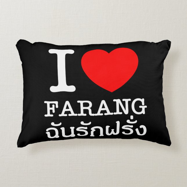 Cojín Decorativo I Heart (Love) Farang (Anverso)