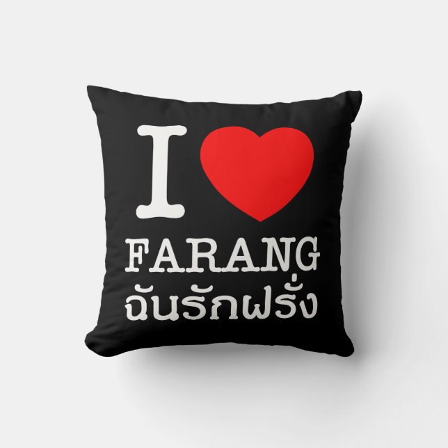 Cojín Decorativo I Heart (Love) Farang (Anverso)