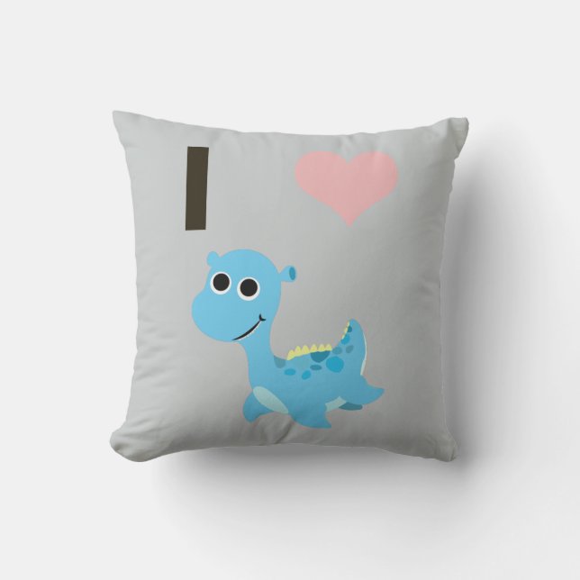 Cojín Decorativo I Heart Nessie (Anverso)