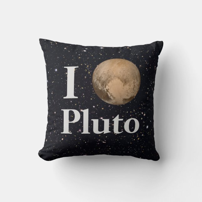 Cojín Decorativo I Heart Pluto Starry Sky (Anverso)