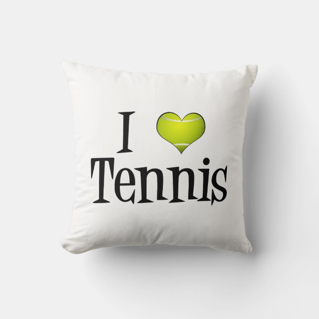 Cojín Decorativo I Heart Tennis (Anverso)