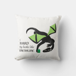 Cojín Decorativo I hoard my books like treasue