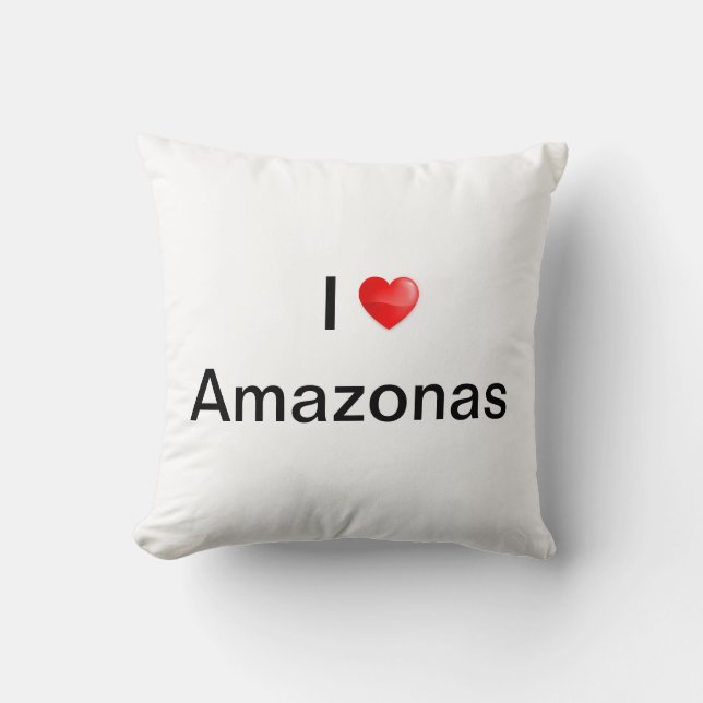 Cojín Decorativo I love Amazonas (Anverso)