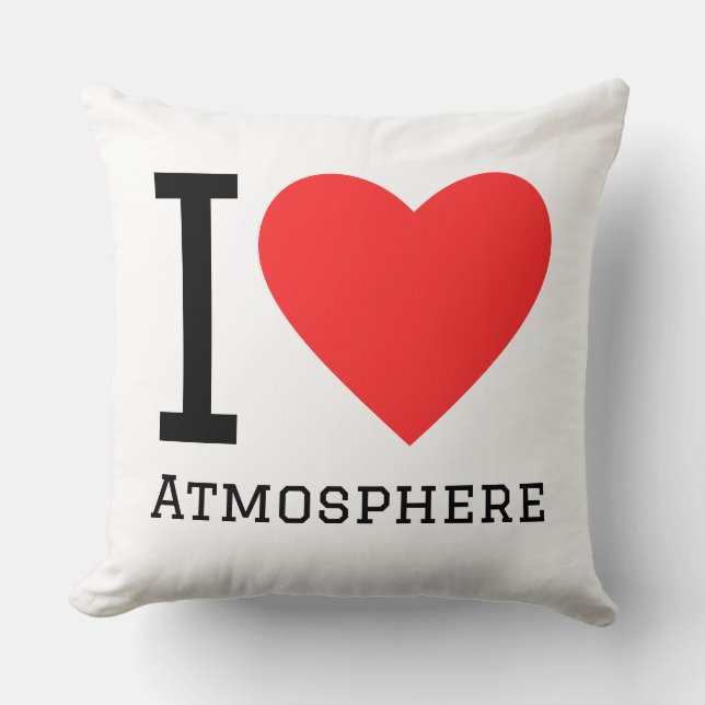 Cojín Decorativo I love atmosphere square sticker (Anverso)