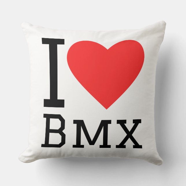 Cojín Decorativo I love bmx (Anverso)