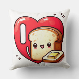 Cojín Decorativo I Love Bread & Butter - Comedy Cotton