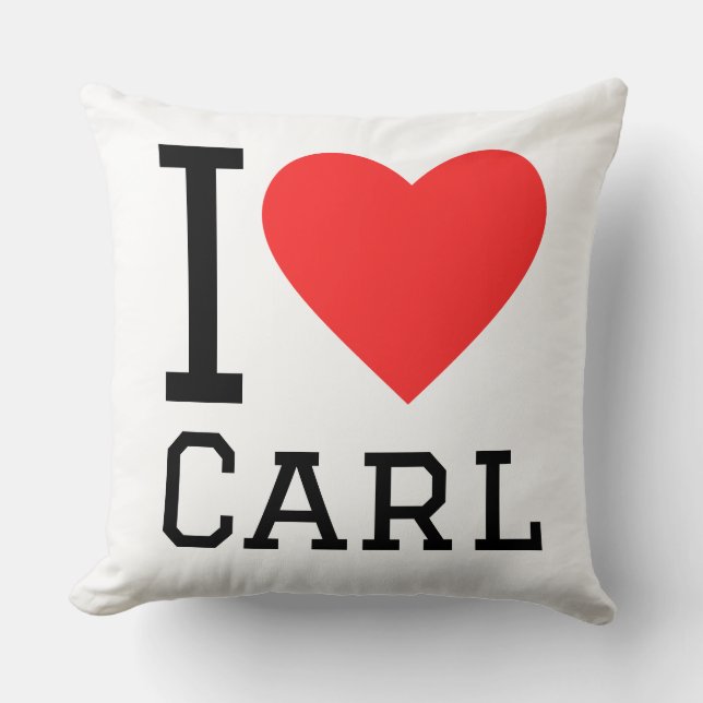 Cojín Decorativo I love carl (Anverso)