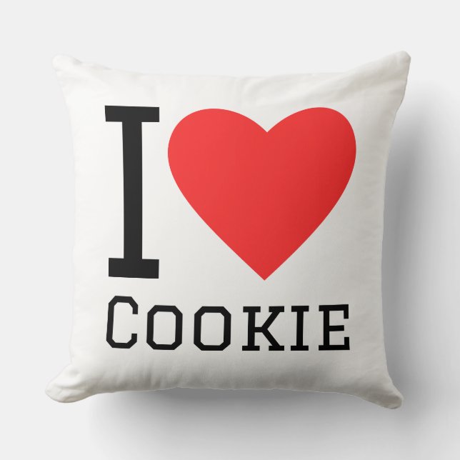 Cojín Decorativo I love cookie (Anverso)