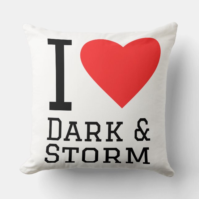 Cojín Decorativo I love dark and storm (Anverso)