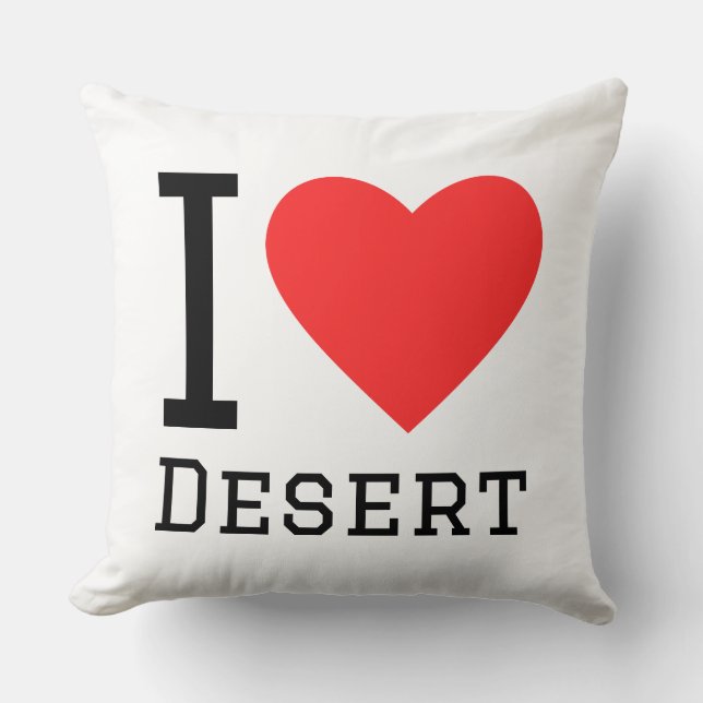Cojín Decorativo I love desert (Anverso)