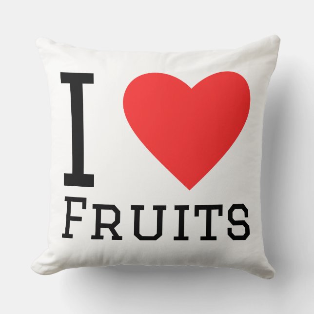 Cojín Decorativo I love fruits (Anverso)