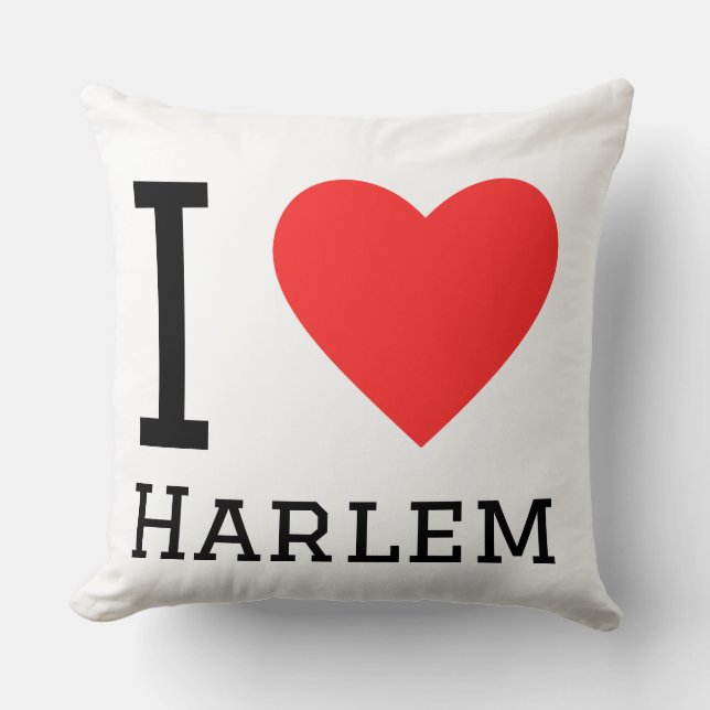 Cojín Decorativo I love Harlem  (Anverso)