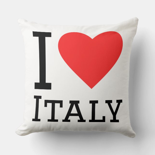 Cojín Decorativo I love italy (Anverso)
