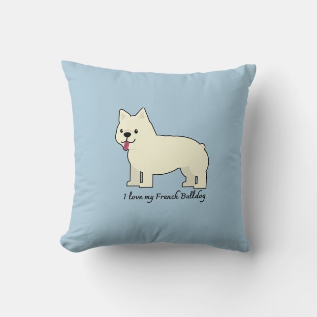 Cojín Decorativo I love my French Bulldog (Anverso)