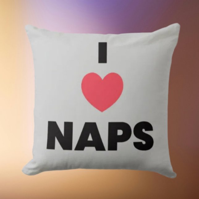 Cojín Decorativo I Love Naps Throw Pillow – Cozy Nap Lover (Subido por el creador)