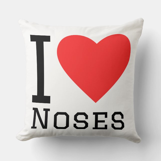 Cojín Decorativo I love noses (Anverso)