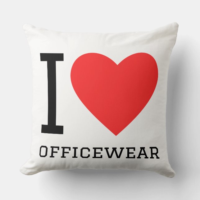 Cojín Decorativo I love officewear (Anverso)