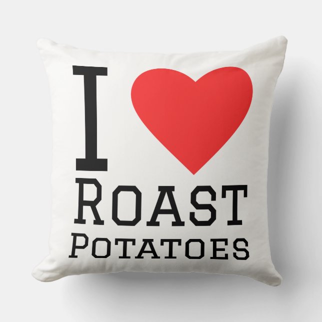 Cojín Decorativo I love roast potatoes  (Anverso)