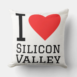 Cojín Decorativo I love Silicon Valley 