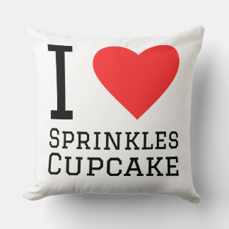 Cojín Decorativo I love sprinkles cupcake