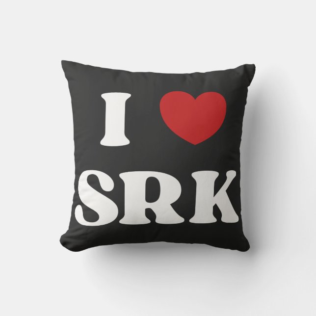 Cojín Decorativo I love SRK - I Love Shahrukh Khan (Anverso)