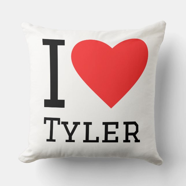 Cojín Decorativo I love Tyler  (Anverso)