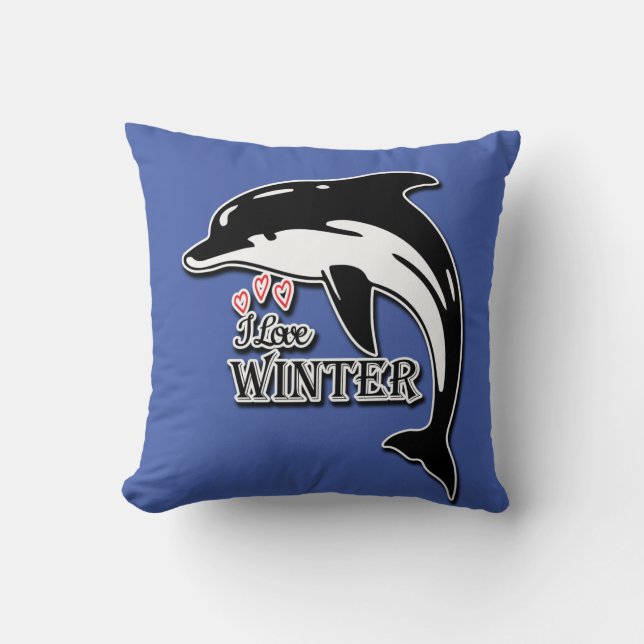 Cojín Decorativo I Love Winter (Anverso)
