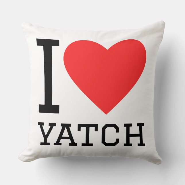 Cojín Decorativo I love yatch (Anverso)