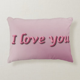 Cojín Decorativo I love you.