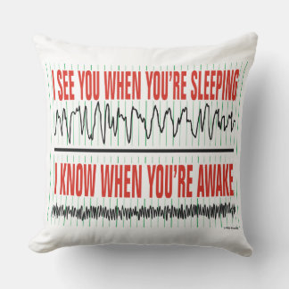 Cojín Decorativo I See You When You're Sleeping Throw Pillow