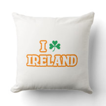 Cojín decorativo "I [SHAMROCK] IRLANDA"
