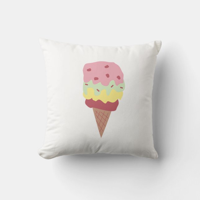 Cojín decorativo Ice Cream Cone (Anverso)