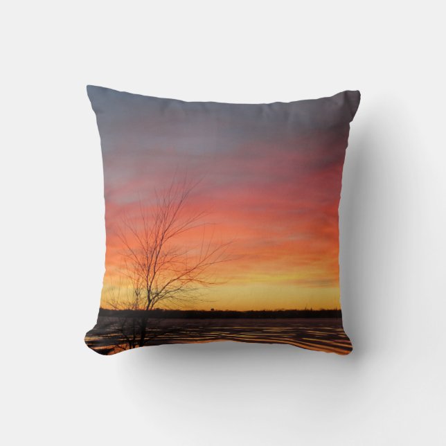 Cojín Decorativo Ice Lake Sunset Pillow (Anverso)
