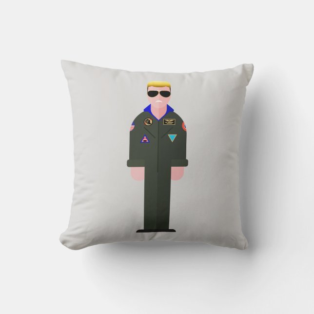Cojín Decorativo Iceman – Retro Movie Throw Pillow (Anverso)
