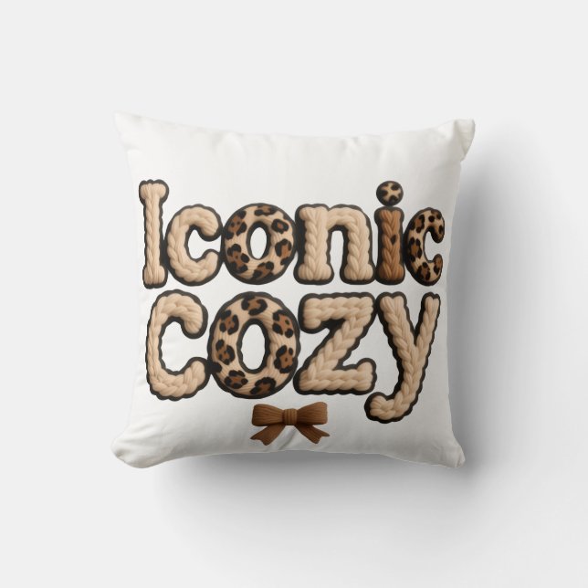 Cojín Decorativo Iconic Mom Faux Yarn Style – Cozy pillows (Anverso)