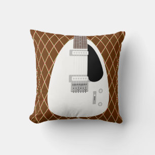 Cojín Decorativo Icónica Guitarra eléctrica británica Teardrop