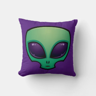 Cojín Decorativo Icono de cabeza de Alien