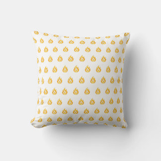 Cojín Decorativo Icono de llama de fuego minimalista gráfico estéti