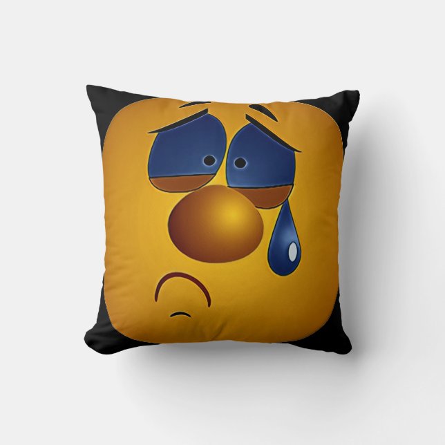 Cojín Decorativo icono - estoy llorando - (Anverso)