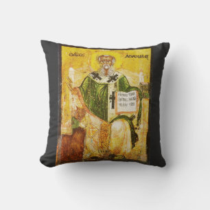 Cojín Decorativo Icono ortodoxo de San Atanasio de Alejandría