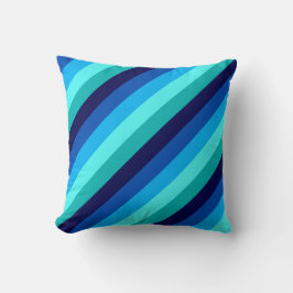 Cojín decorativo Icy Blue Verde azulada Stripes