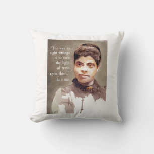 Cojín Decorativo Ida B Wells Y Cita "Verdad"