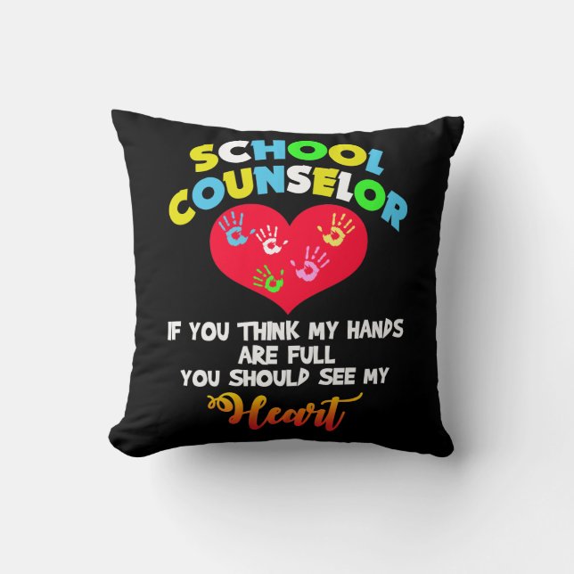 Cojín Decorativo Idea completa del regalo del aprecio del corazón (Anverso)
