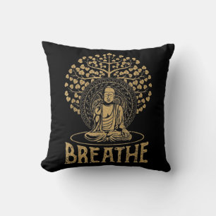 Cojín Decorativo Idea de Buda de Respiración Yoga y Meditación