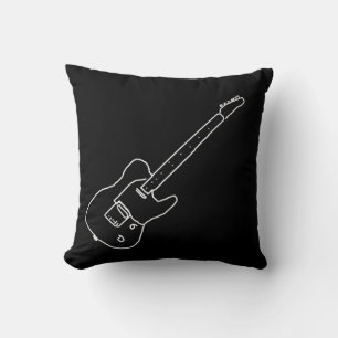 Cojín Decorativo idea de decoración de guitarra