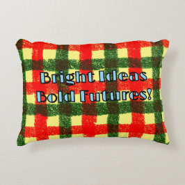 Cojín Decorativo ¡Ideas brillantes Futuros Audaces!