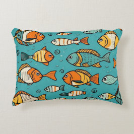 Cojín Decorativo Ideas de regalo de patrones de peces