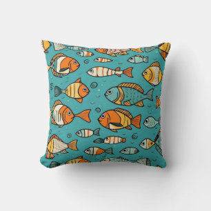 Cojín Decorativo Ideas de regalo de patrones de peces